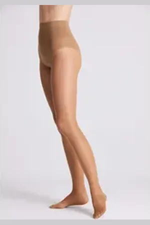 YSABEL MORA Strumpfhose SHAPING TIGHTS BASIC COLLECTION 40 DEN mit Spitzenhöschen-Optik, Shaping-Effekt braun XL