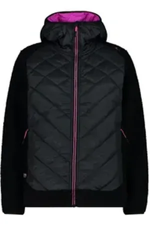 CMP Outdoorjacke Damen Jacke WOMAN JACKET HYBRID FIX HOOD 34P2386 schwarz 46