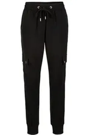 19V69 Italia Jogginghose VITTORIA Damen Jogginghose in Schwarz mit praktischen Taschen und Kordelzug schwarz L