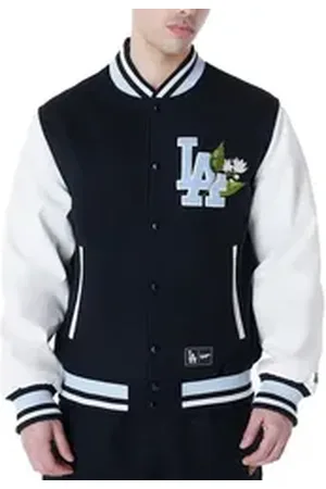 New Era Collegejacke Varsity MLB FLORAL Los Angeles Dodgers schwarz S