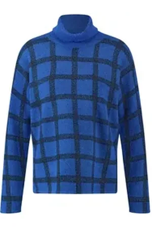 Gerry Weber Rollkragenpullover Rollkragenpullover blau|bunt|schwarz 42
