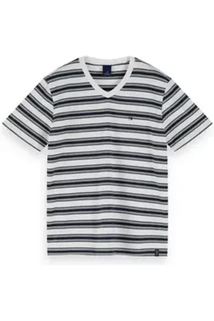 Scotch&Soda T-Shirt Herren T-Shirt Classic V-Neck Tee 155404 weiß XL