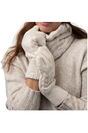 Heat Holders Strickhandschuhe für Damen beige