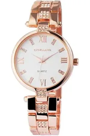 Excellanc Quarzuhr EX0182 Damenuhr mit Metallarmband, Damenuhr Metall