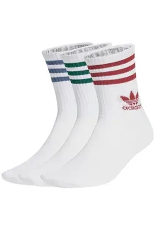 adidas Originals Freizeitsocken Originals Crew 3 Pairs Socken Baumwolle blau|rot L