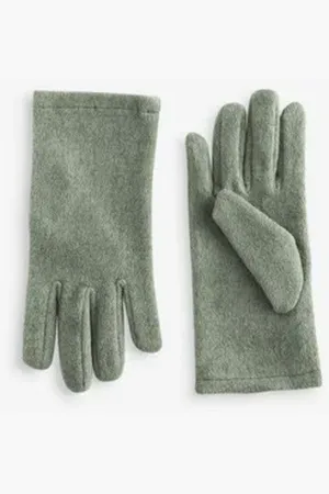Next Fleecehandschuhe Fleece-Handschuhe (1-St) grün L