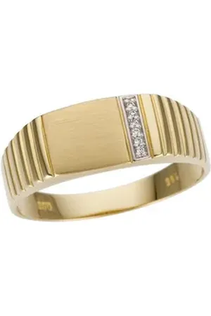 Firetti Goldring Schmuck Geschenk Gold 333 Herrenring Goldring, mit Brillanten gelb|goldfarben|silberfarben 19