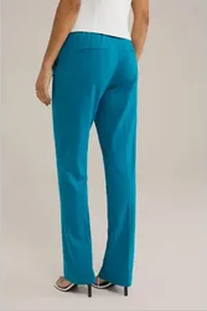 WE Fashion Anzughose blau|grün 40
