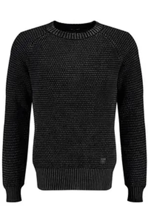 Key Largo Rundhalspullover MST KLROBBIE round (1-tlg) schwarz S