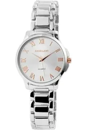 Excellanc Quarzuhr EX0192 mit Metallarmband, Mineralglas, Clipverschluss, Damenuhr Metall