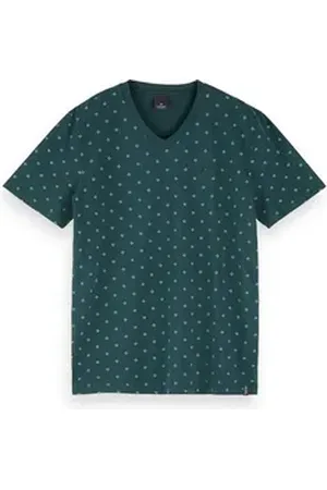 Scotch&Soda T-Shirt Herren T-Shirt Classic V-Neck Tee 155404 grün L