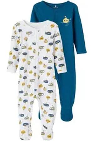 NAME IT Schlafoverall NBMNIGHTSUIT 2P W/F LEGION BLUE blau 74