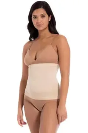 MAGIC Bodyfashion Corsage Waistnipper Silikonabschlüsse oben und unten verhindern ein Einrollen beige L