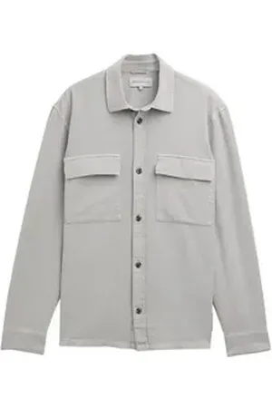 TOM TAILOR Denim Langarmhemd grau XXL