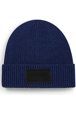 Beechfield ® Outdoorhut Fashion Patch Beanie gerippter Strick
