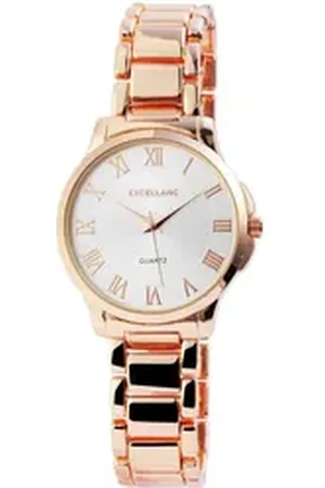 Excellanc Quarzuhr EX0192 mit Metallarmband, Mineralglas, Clipverschluss, Damenuhr Metall