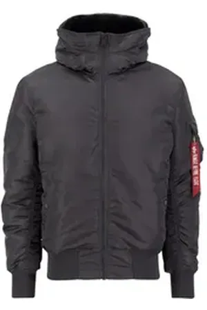 Alpha Industries Bomberjacke Men - Bomber Jackets MA-1 Hooded grau 2 XL