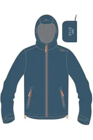 CMP Regenjacke Jungen Regenjacke Fix Hood 39X7984 blau 164