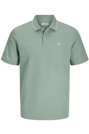 JACK & JONES Poloshirt Jack&Jones Poloshirt XXL salbeigrün JJEAUSTIN Struktur grün 4XL