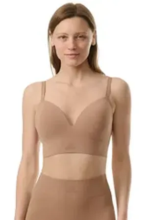adidas Sportswear Bügelloser BH "Sport Active Seamless Micro Stretch" elastisches Unterbrustband, ohne Bügel braun XL