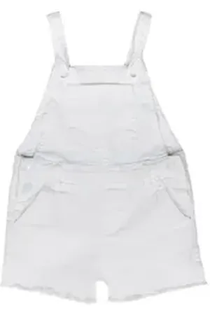 Minoti Jeanslatzhose Latzhose Shorts (1y-8y) weiß 92-98cm