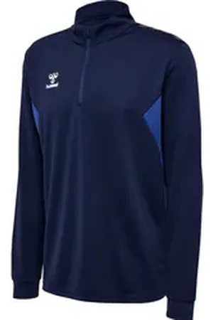 Hummel Trainingsjacke Hmlauthentic Half Zip Sweat blau XL