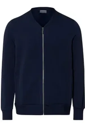 Hanro Sweatjacke Natural Living Sweat-jacken übergans-jacke jogging blau S