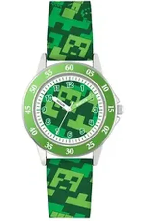 Disney Jewelry Quarzuhr Minecraft Zeitlehrer, (Set) grün