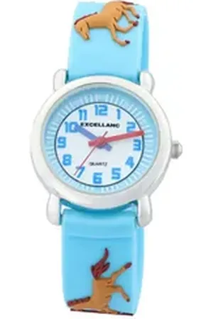 Excellanc Quarzuhr EX0037 Kinderuhr mit Silikonarmband, Kinder Armbanduhr