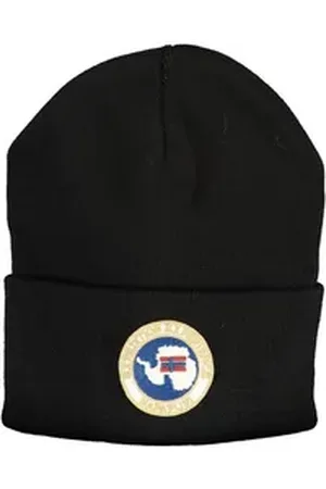 Napapijri Strickmütze Schwarze Herrenmütze mit Logo – Stilvolles Accessoire für jede Anw