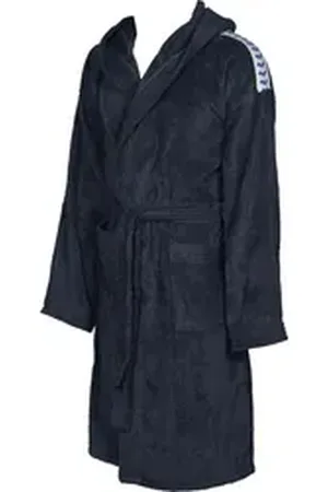 Arena Bademantel Bademantel Core Soft Robe 001756, Standardgröße, Baumwolle, Ohne Verschluss blau L