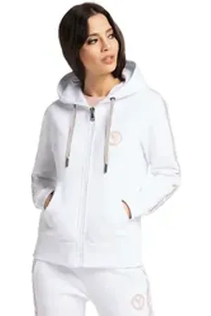 Carlo Colucci Sweatjacke Cattaruzza weiß XS/34