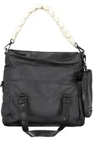 Desigual Umhängetasche, Stylische Schwarze Damen Handtasche mit Abnehmbarer Pochette