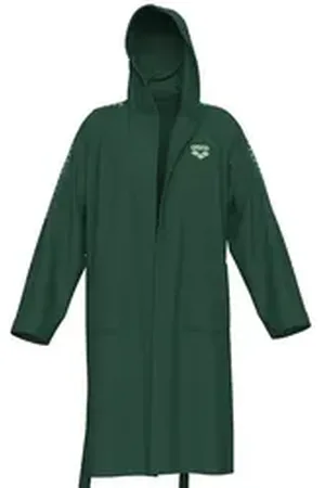 Arena Bademantel Unisex Bademantel TEAM STRIPE 009029, Standardgröße, Baumwolle, Ohne Verschluss grün L