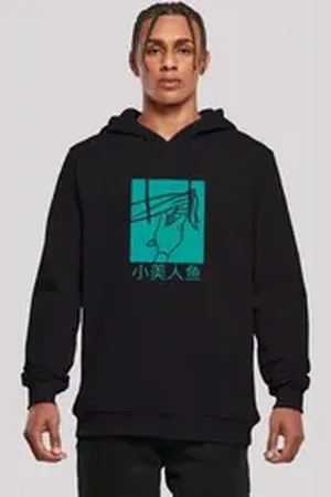 F4NT4STIC Kapuzenpullover Disney Boys Arielle die Meerjungfrau Print schwarz 5XL