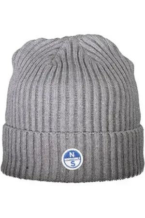 North Sails Strickmütze Graue Herrenmütze mit Applikation und Logo - Stilvoll & Bequem