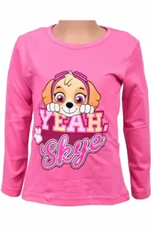 Paw Patrol Langarmshirt Skye Mädchen Shirt aus Baumwolle Gr. 98 - 116 cm rosa 110 cm