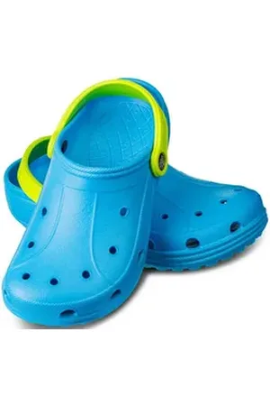 Aquaspeed LIMA Badepantoletten für Kinder u. Jugendliche Größen 24-35 Clog Pflegeleicht – Einfach zu reinigen und langlebig. blau|grün 27 EU