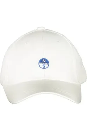 North Sails Strickmütze Herren Weiße Baseballkappe aus Bio-Baumwolle mit Stickerei Logo