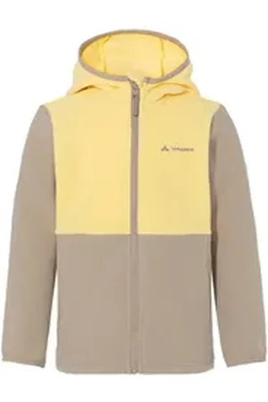 Vaude Outdoorjacke Kids Pulex Hooded Jacket II (1-St) Kinder Kapuzen-Fleecejacke für Sport, Alltag und Freizeit blau 110/116