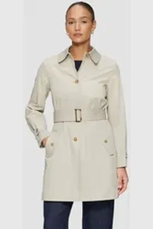 QS by s.Oliver BLACK LABEL Funktionsmantel Leicht gefütterter Mantel im Trench-Stil beige 34