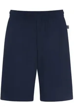 Trigema Bermudas Bermuda DELUXE Baumwolle (1-tlg) blau XL