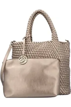 Remonte Umhängetasche, Damen-Henkeltasche, Schultertasche mit herausnehmbarer Innentasche goldfarben