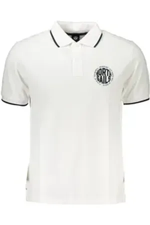 North Sails Poloshirt Herren Kurzarm-Poloshirt Weiß mit Kontrastdetails XL