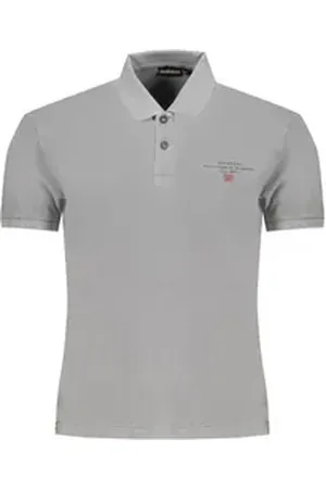 Napapijri Poloshirt Graues Herren Kurzarm-Poloshirt: Regular Fit mit XL