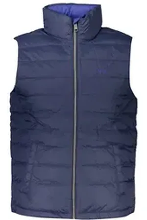La Martina Outdoorjacke Ärmelloses Herrenhemd Blau - Leicht, mit Stickerei & Taschen 2XL