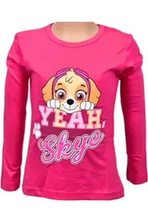 Paw Patrol Langarmshirt Skye Mädchen Shirt aus Baumwolle Gr. 98 - 116 cm rosa 98 cm