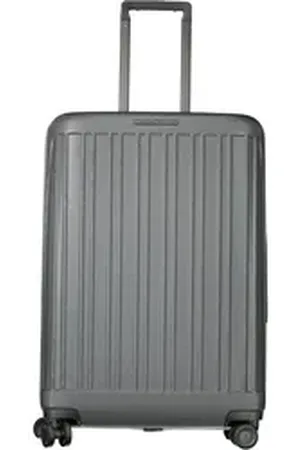 Piquadro Businesstasche, Mittelgroßer grauer Herrentrolley, 4 Räder, 76,5L, 3,8kg, TSA-Schlos
