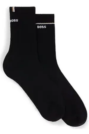 HUGO BOSS Socken 2P QS Iconic CC W (Packung, 2-Paar, 2er) mit -Logoschriftzug schwarz 35-38