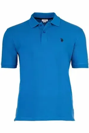 U.S. Polo Assn. U.S. Polo Assn Poloshirt Herren Poloshirt Baumwolle blau 2XL